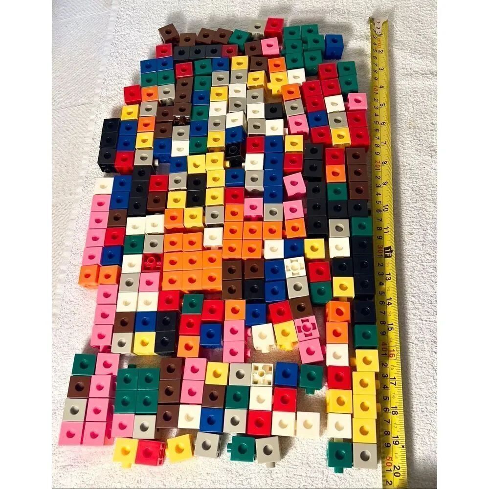 Unifix Interlocking Counting Cubes Math Manipulative Preowned Mix Color 200+ - Picture 6 of 7